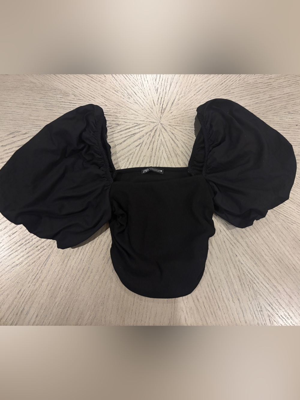 Women's Zara Black Cropped Top -  Size Small